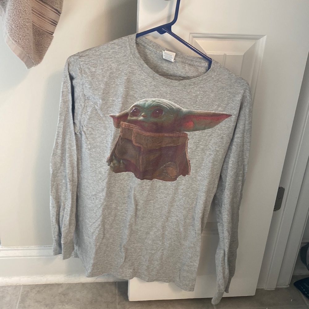 Baby Yoda long sleeve tshirt
